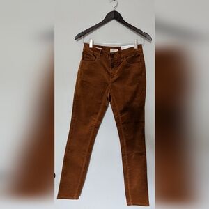 *NWT* Loft 2 Petite Skinny Pants In Corduroy Sienna Tan